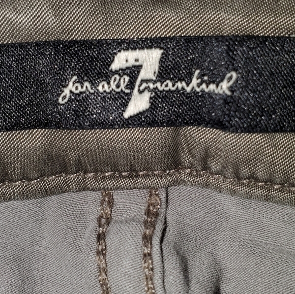 7 for All Mankind Pants Tan Brown NWOT 24 - Picture 2 of 6